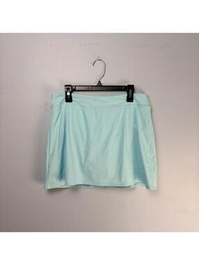 Lands' End Aqua Blue Tennis Skirt Built In Shorts Size 6 Athletic Y2K